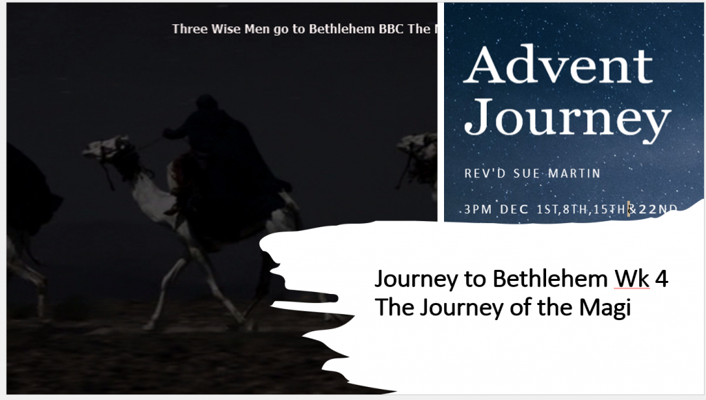 The journey of the magi to Bethlehem